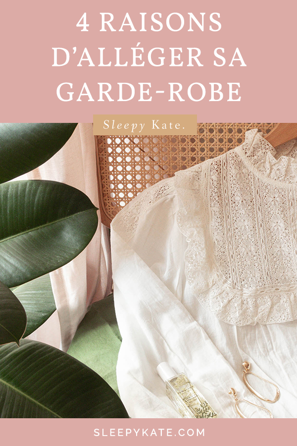 Aujourd'hui, je vous présente mes 4 raisons pour alléger sa garde-robe. Vous en avez marre et perdez le goût de vous habillez? Cet article est pour toi! #capsulewardrobe #garderobecapsule #buyless #style #modefemme