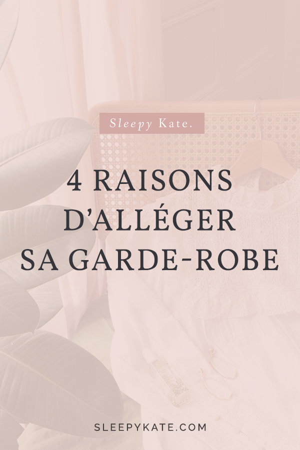 Aujourd'hui, je vous présente mes 4 raisons pour alléger sa garde-robe. Vous en avez marre et perdez le goût de vous habillez? Cet article est pour toi! #capsulewardrobe #garderobecapsule #buyless #style #modefemme